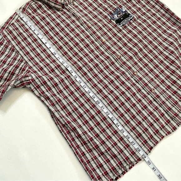 VTG Warner Brothers Tasmanian Devil seersucker short sleeve shirt XL - Picture 12 of 12